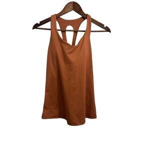 Rae Mode Tank Top Racer Back Women’s Size Large Rust Orange Athleisure Soft